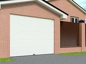 Гаражные секционные ворота из однослойных панелей с торсионным механизмом Doorhan RSD02-SLP